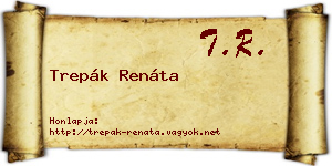Trepák Renáta névjegykártya
